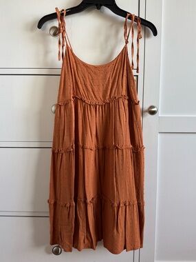 NWOT SHEIN LanaWest Swiss Dot Frill Trim Cami Dress